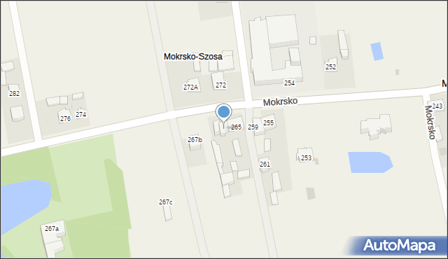 Mokrsko, Mokrsko, 267, mapa Mokrsko