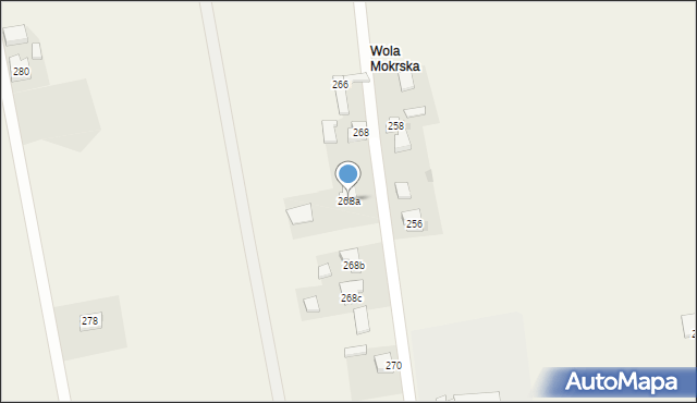 Mokrsko, Mokrsko, 268a, mapa Mokrsko