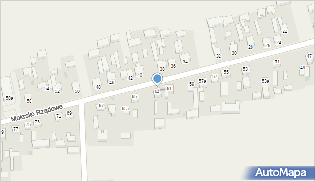 Mokrsko, Mokrsko, 63, mapa Mokrsko