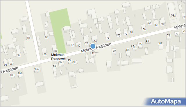 Mokrsko, Mokrsko, 91, mapa Mokrsko