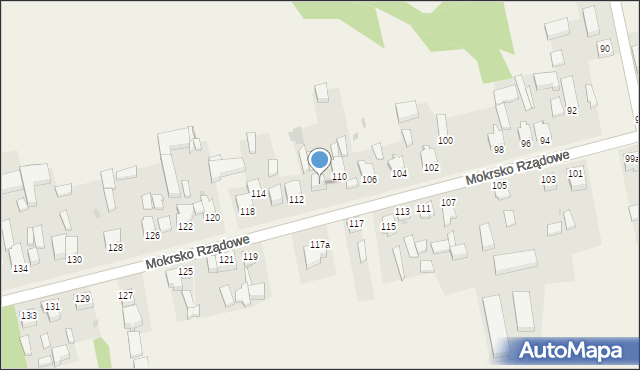 Mokrsko, Mokrsko Rządowe, 110a, mapa Mokrsko