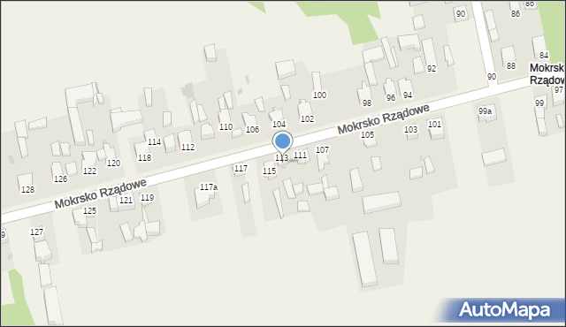 Mokrsko, Mokrsko Rządowe, 113, mapa Mokrsko