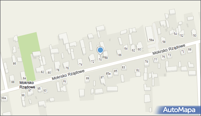 Mokrsko, Mokrsko Rządowe, 70, mapa Mokrsko