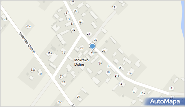 Mokrsko Dolne, Mokrsko Dolne, 21, mapa Mokrsko Dolne