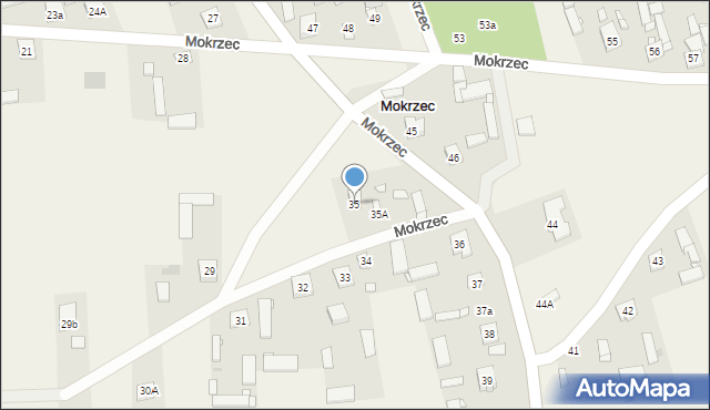 Mokrzec, Mokrzec, 35, mapa Mokrzec