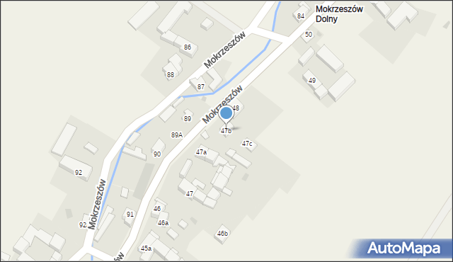 Mokrzeszów, Mokrzeszów, 47b, mapa Mokrzeszów