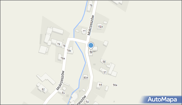 Mokrzeszów, Mokrzeszów, 59, mapa Mokrzeszów