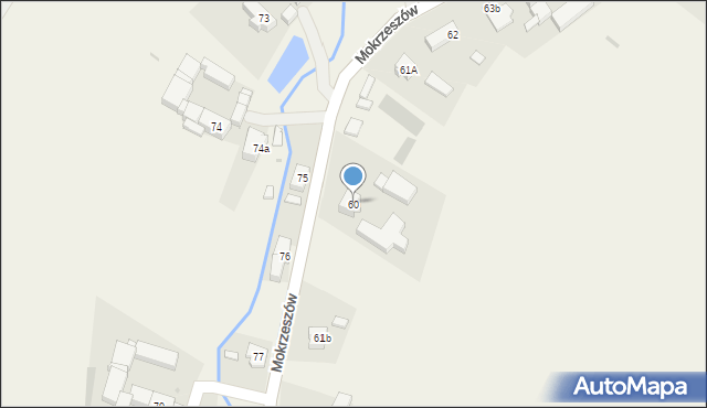 Mokrzeszów, Mokrzeszów, 60, mapa Mokrzeszów