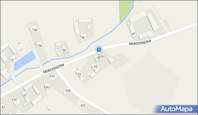 Mokrzeszów, Mokrzeszów, 66, mapa Mokrzeszów