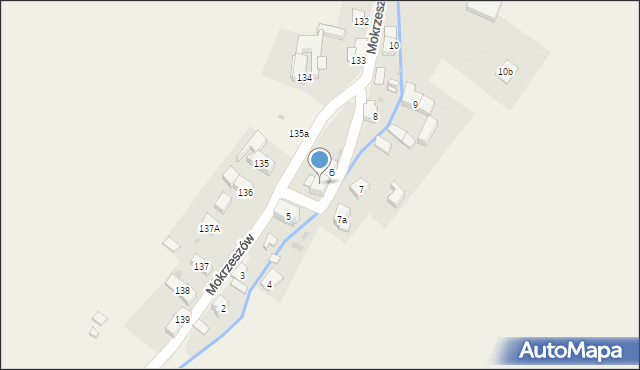 Mokrzeszów, Mokrzeszów, 6a, mapa Mokrzeszów