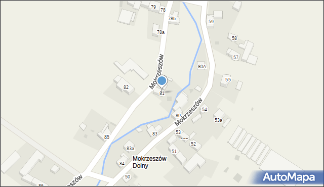 Mokrzeszów, Mokrzeszów, 81, mapa Mokrzeszów