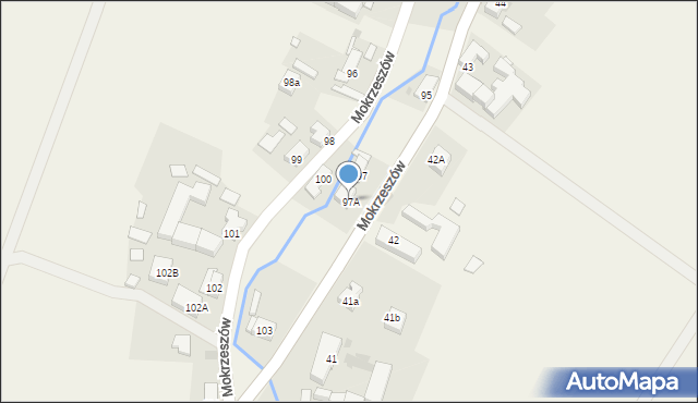 Mokrzeszów, Mokrzeszów, 97A, mapa Mokrzeszów