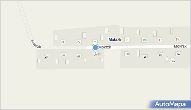 Mokrzk, Mokrzk, 22, mapa Mokrzk