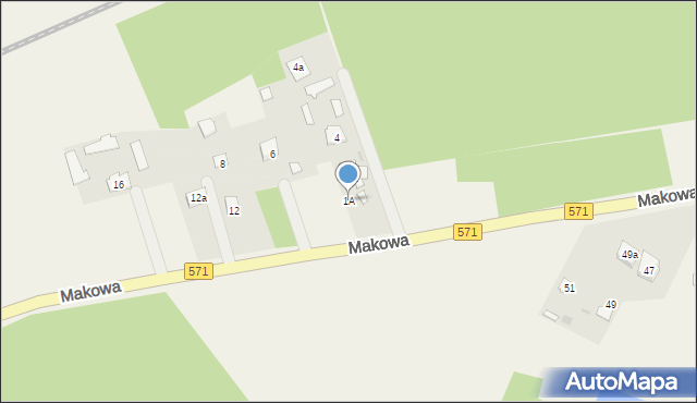 Mokrzyce Włościańskie, Mokrzyce Włościańskie, 1A, mapa Mokrzyce Włościańskie