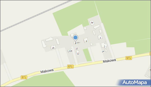 Mokrzyce Włościańskie, Mokrzyce Włościańskie, 8, mapa Mokrzyce Włościańskie