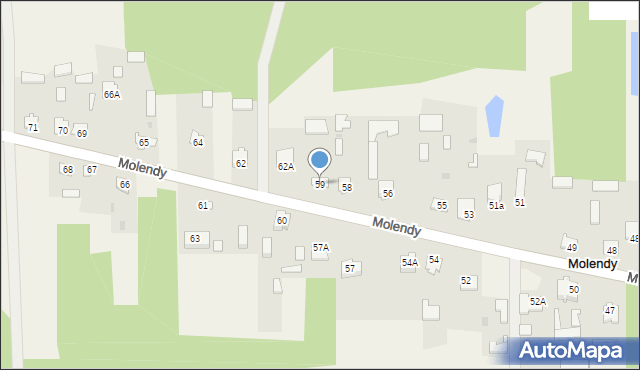 Molendy, Molendy, 59, mapa Molendy