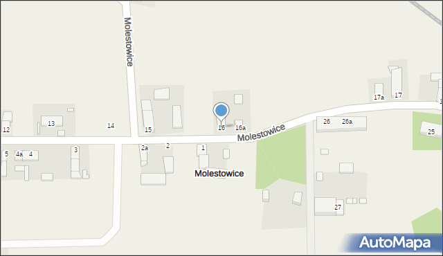 Molestowice, Molestowice, 16, mapa Molestowice