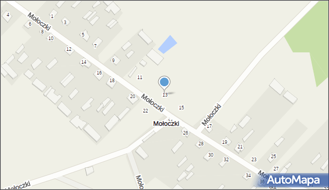 Mołoczki, Mołoczki, 13, mapa Mołoczki