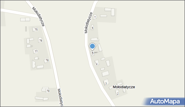 Mołodiatycze, Mołodiatycze, 5, mapa Mołodiatycze