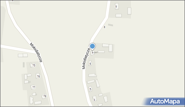 Mołodiatycze, Mołodiatycze, 7, mapa Mołodiatycze