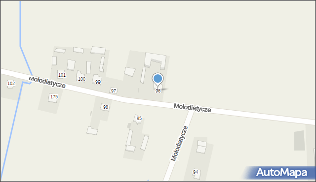 Mołodiatycze, Mołodiatycze, 96, mapa Mołodiatycze