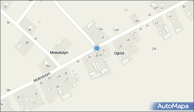 Mołodutyn, Mołodutyn, 23, mapa Mołodutyn