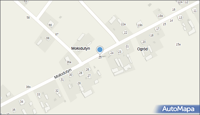 Mołodutyn, Mołodutyn, 25, mapa Mołodutyn