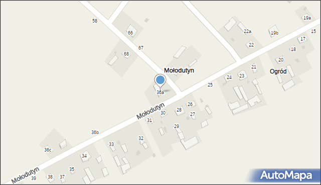 Mołodutyn, Mołodutyn, 36a, mapa Mołodutyn