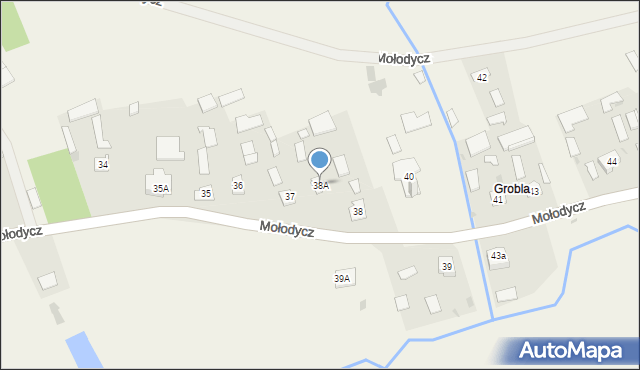 Mołodycz, Mołodycz, 38A, mapa Mołodycz