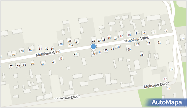 Mołożew-Wieś, Mołożew-Wieś, 39, mapa Mołożew-Wieś