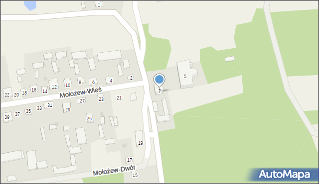 Mołożew-Wieś, Mołożew-Wieś, 7, mapa Mołożew-Wieś