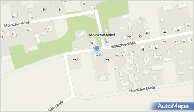 Mołożew-Wieś, Mołożew-Wieś, 75, mapa Mołożew-Wieś