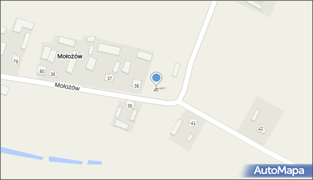 Mołożów, Mołożów, 40, mapa Mołożów