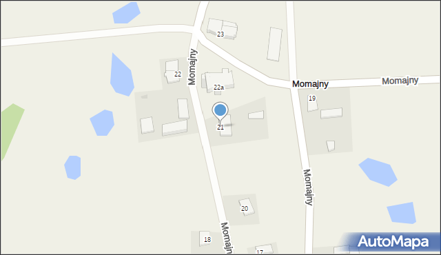 Momajny, Momajny, 21, mapa Momajny