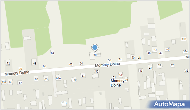 Momoty Dolne, Momoty Dolne, 58, mapa Momoty Dolne