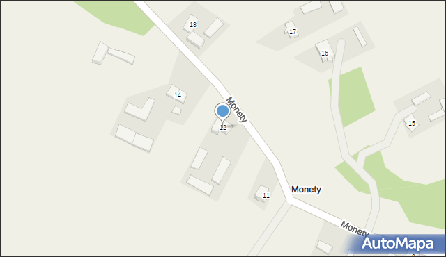 Monety, Monety, 12, mapa Monety