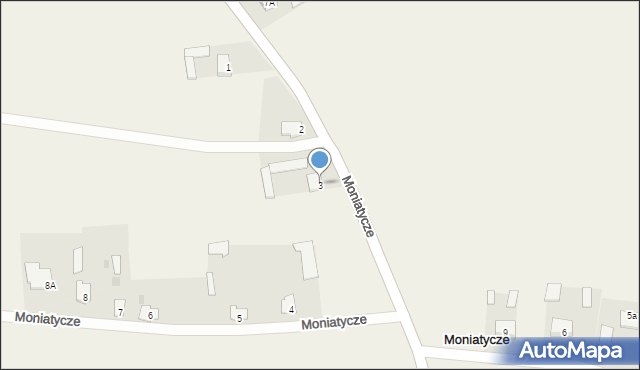 Moniatycze, Moniatycze, 3, mapa Moniatycze