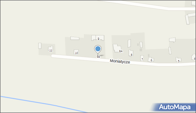 Moniatycze, Moniatycze, 9a, mapa Moniatycze