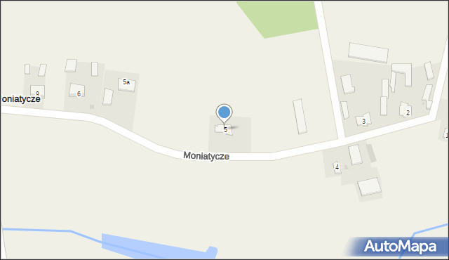 Moniatycze-Kolonia, Moniatycze-Kolonia, 5, mapa Moniatycze-Kolonia