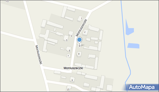 Moniuszeczki, Moniuszeczki, 4, mapa Moniuszeczki