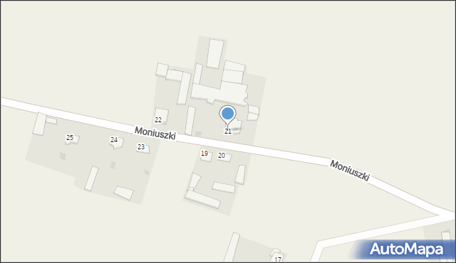 Moniuszki, Moniuszki, 21, mapa Moniuszki