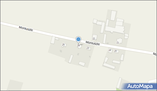 Moniuszki, Moniuszki, 24, mapa Moniuszki