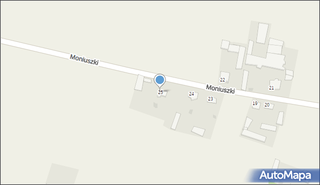 Moniuszki, Moniuszki, 25, mapa Moniuszki