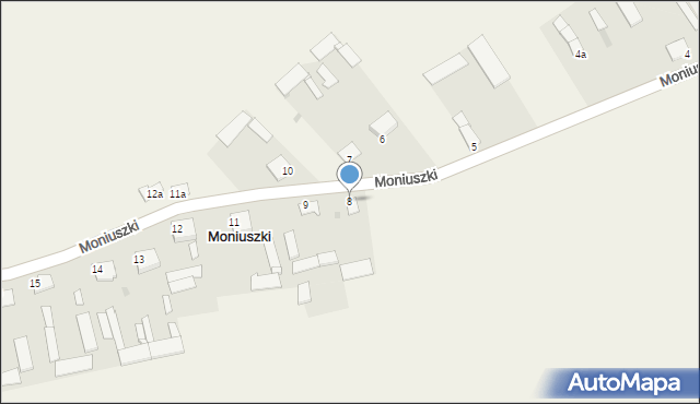 Moniuszki, Moniuszki, 8, mapa Moniuszki