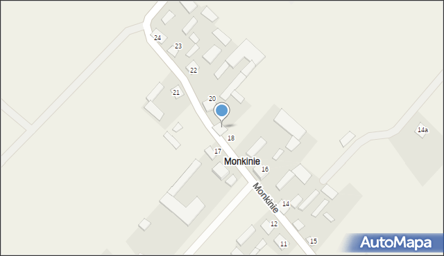 Monkinie, Monkinie, 19, mapa Monkinie