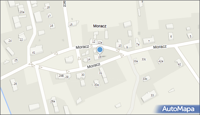 Moracz, Moracz, 13, mapa Moracz