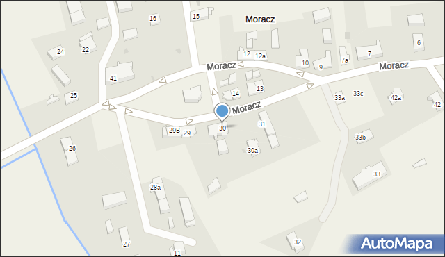 Moracz, Moracz, 30b, mapa Moracz