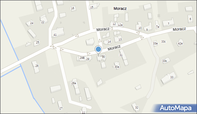 Moracz, Moracz, 30c, mapa Moracz