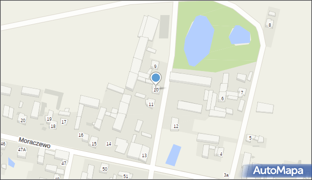 Moraczewo, Moraczewo, 10, mapa Moraczewo