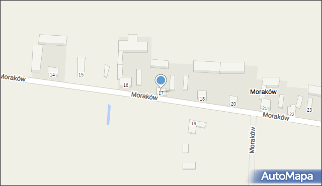 Moraków, Moraków, 17, mapa Moraków